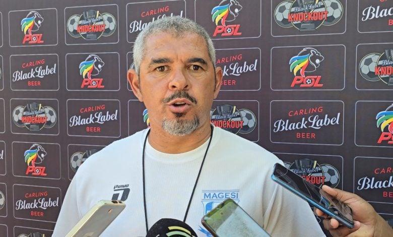 Clinton Larsen talking to the Media