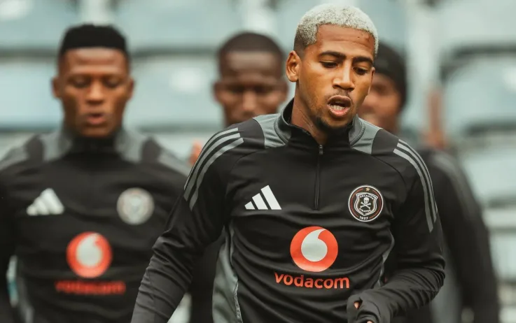 Deano van Rooyen during Orlando Pirates training session