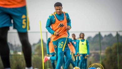 Donay Jansen during Kaizer Chiefs training