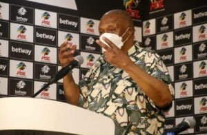 Dr Irvin Khoza at a presser in Parktown