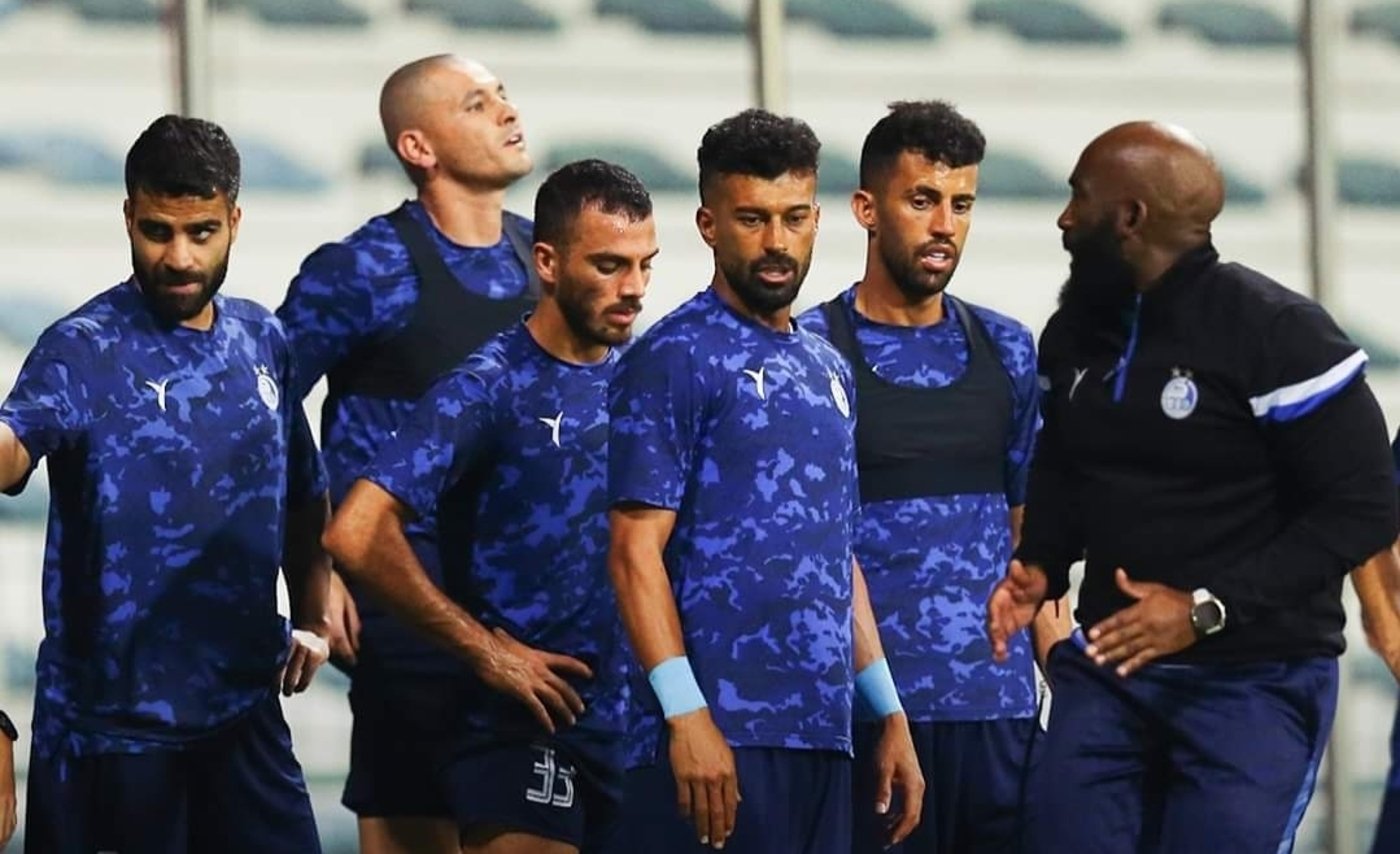 Pitso Mosimane's Esteghlal FC players during a traning session ahead of the AFC Champions League tie against Al Ahli