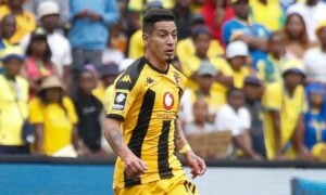 Gastón Sirino of Kaizer Chiefs in action