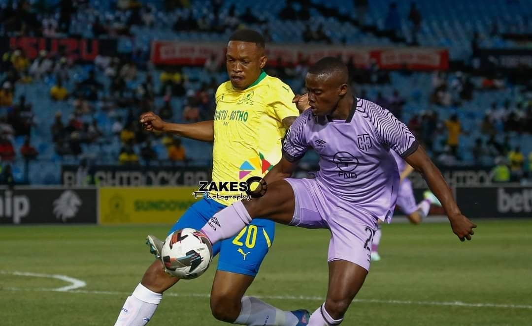 Grant Kekana in action for Mamelodi Sundowns against Cape Town City