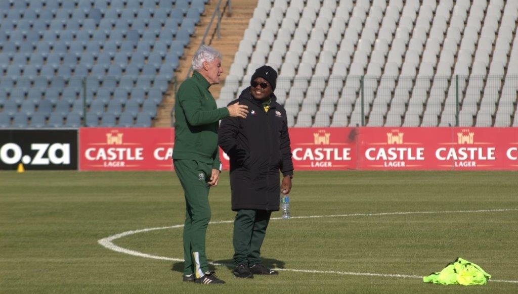 Hugo Broos in Bafana Bafana camp