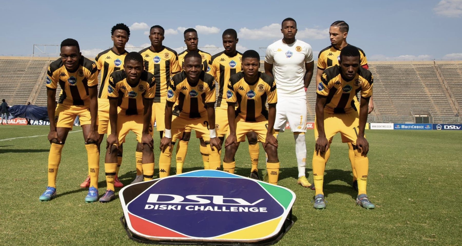 Kaizer Chiefs team picture in the DDC match