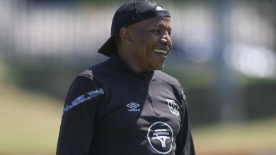 Lebohang Manyama at Cape Town City training