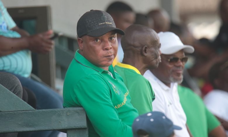 Joel Masutha watching a Baroka FC match