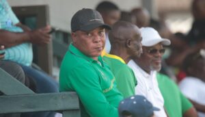 Joel Masutha watching a Baroka FC match