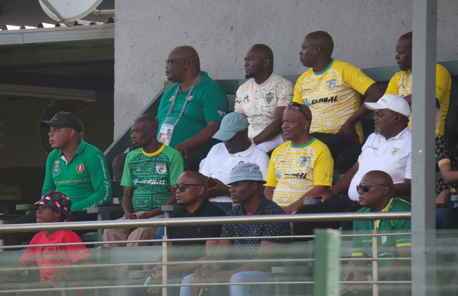 Joel Masutha of Baroka FC among those watching Baroka in action 