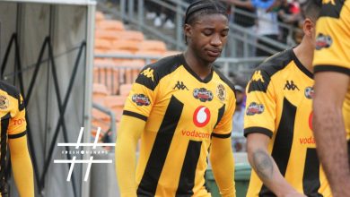 Kaizer Chiefs' Samkelo Zwane walking out to the pitch for the Mamelodi Sundowns game