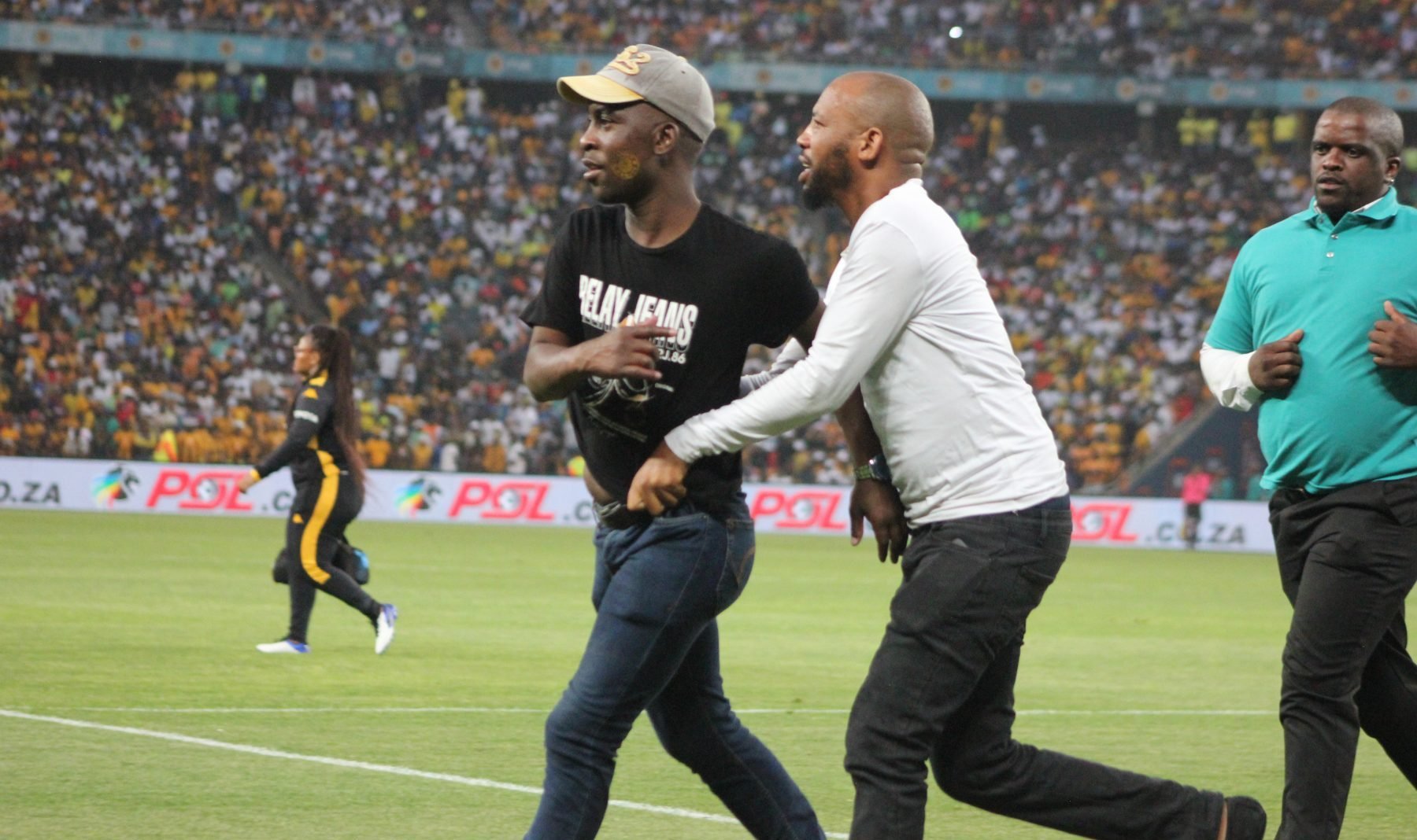 Kaizer Chiefs fan running