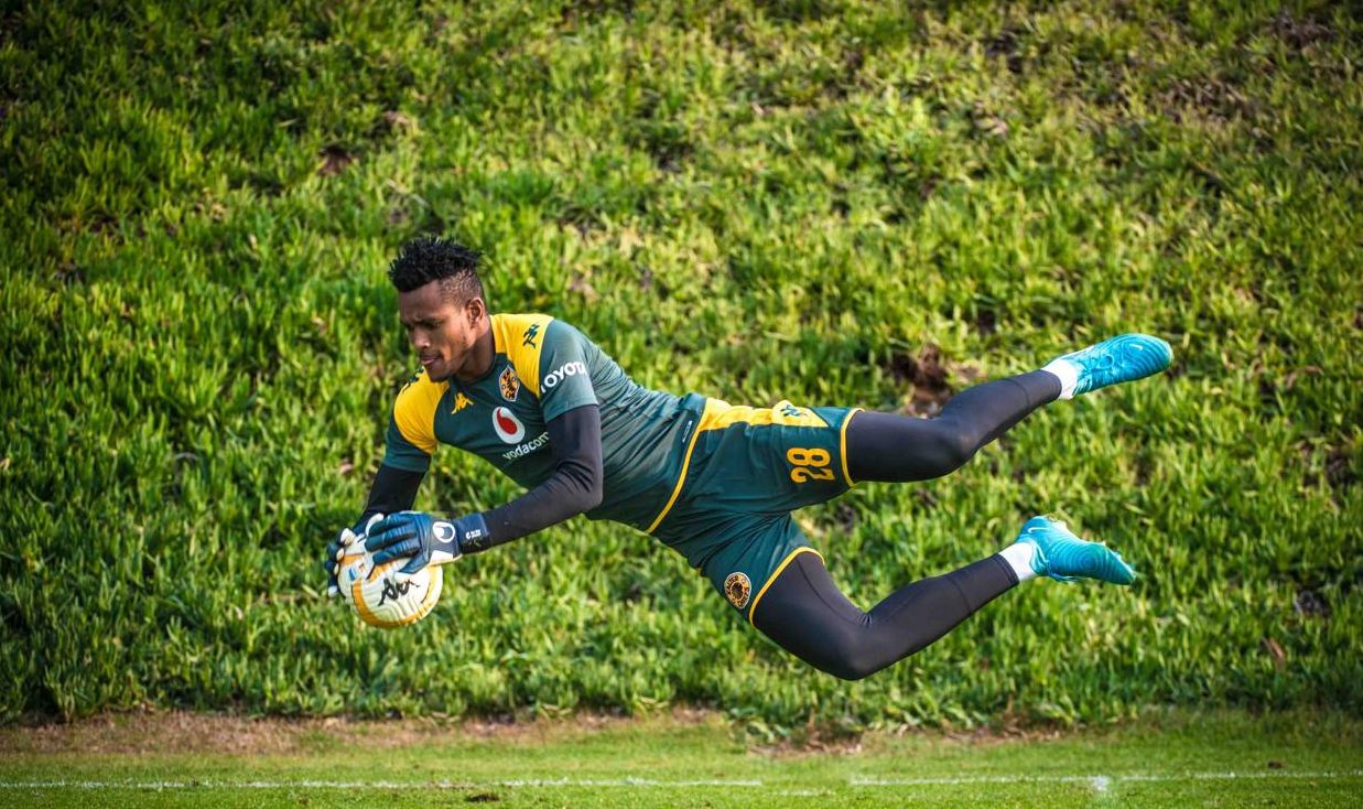 Kaizer Chiefs goalkeeper Fiacre Ntwari at training