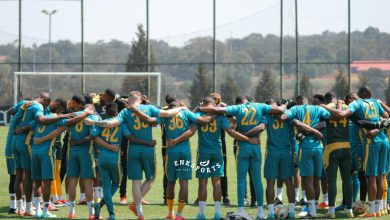 Kaizer Chiefs players at training in Naturena