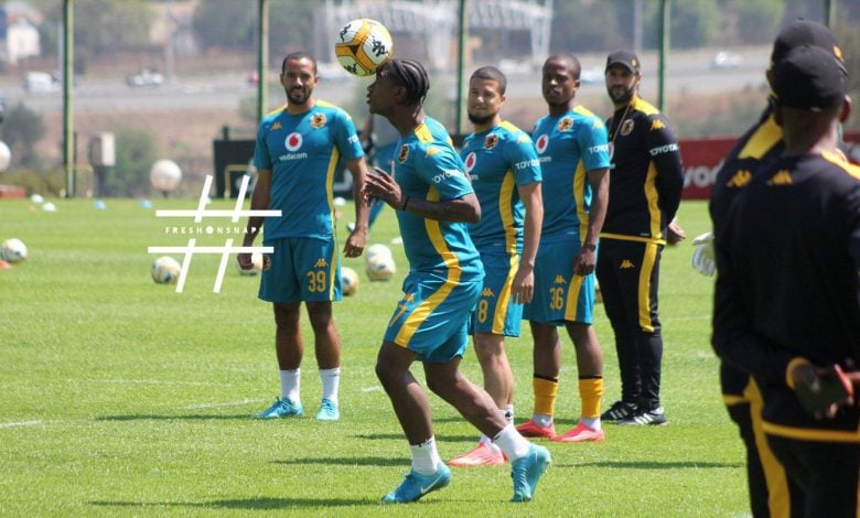 Kaizer Chiefs players at training