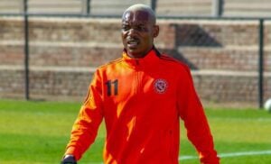 Khama Billiat of Yadah FC before a game