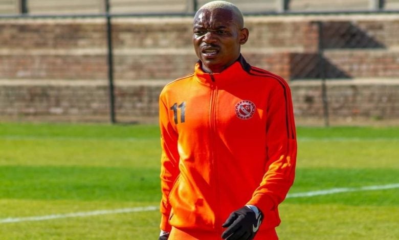 Former Kaizer Chiefs star Khama Billiat at Zimbabwe'S PSL Yadah FC during a warm-up.