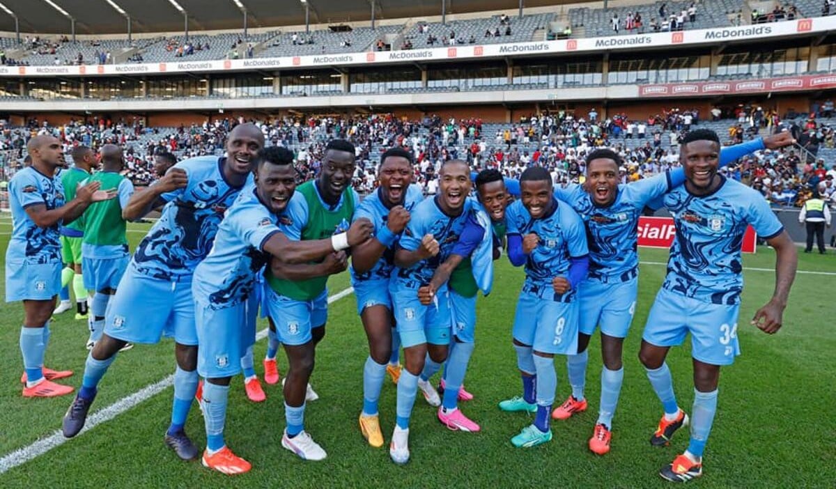 Magesi FC players after defeating Orlando Pirates