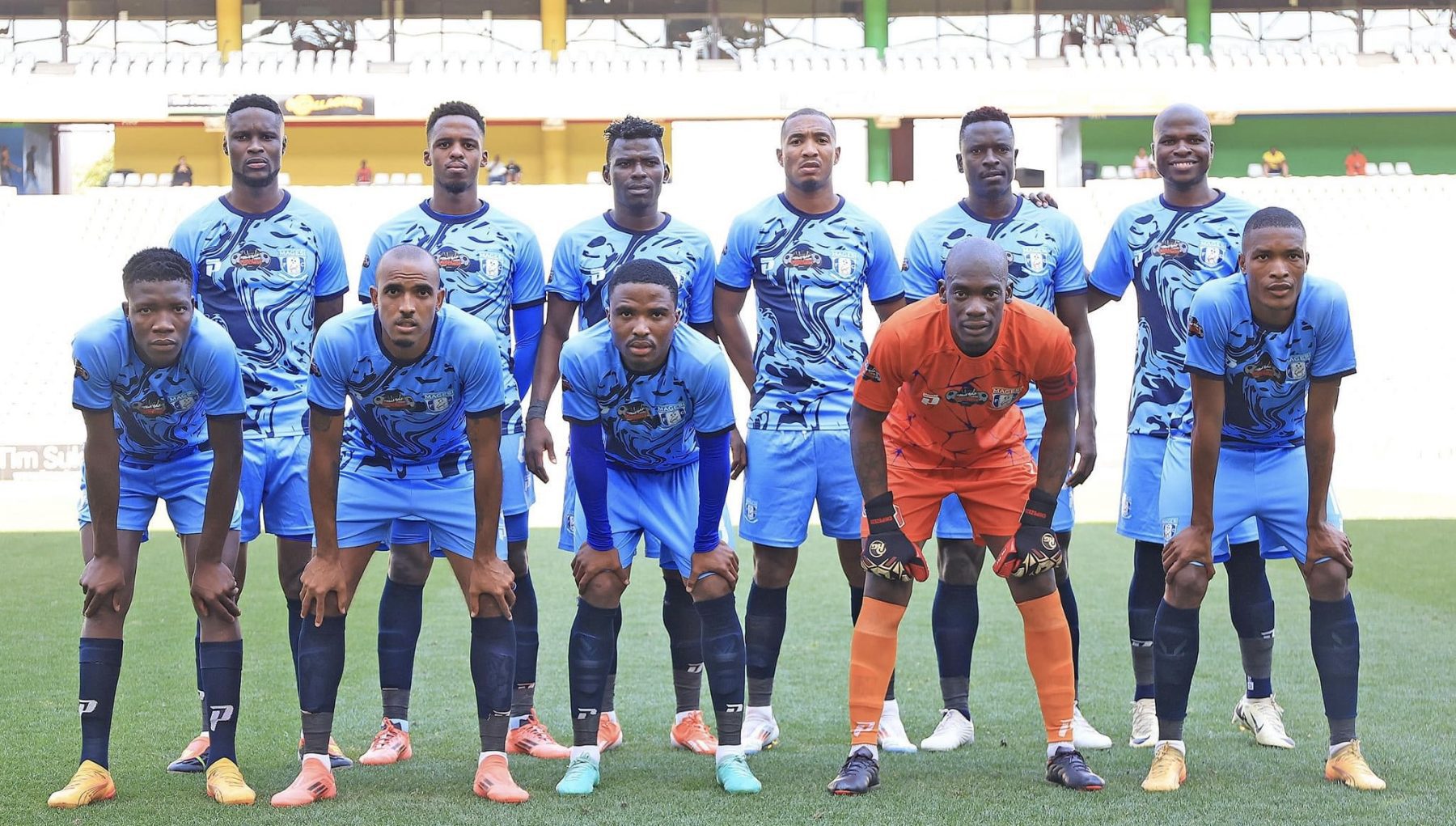 Clinton Larsen’s side Magesi FC taking picture ahead of the match