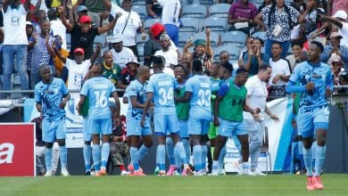 Magesi FC celebrate a goal against Pirates