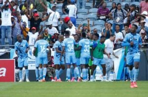Magesi FC celebrate a goal against Pirates
