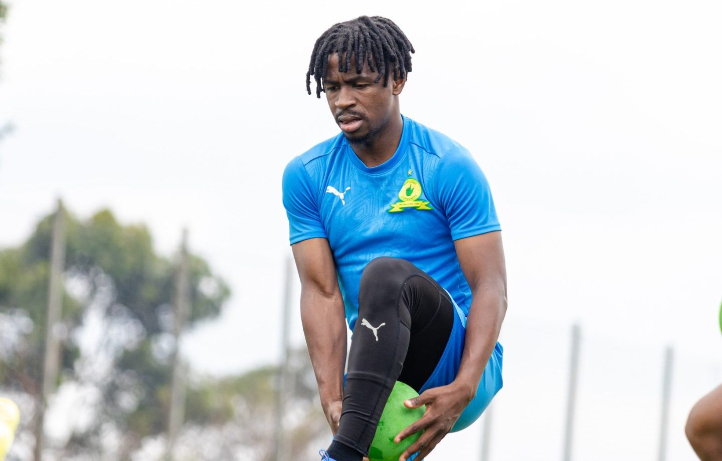 Sundowns star Terrence Mashego at training