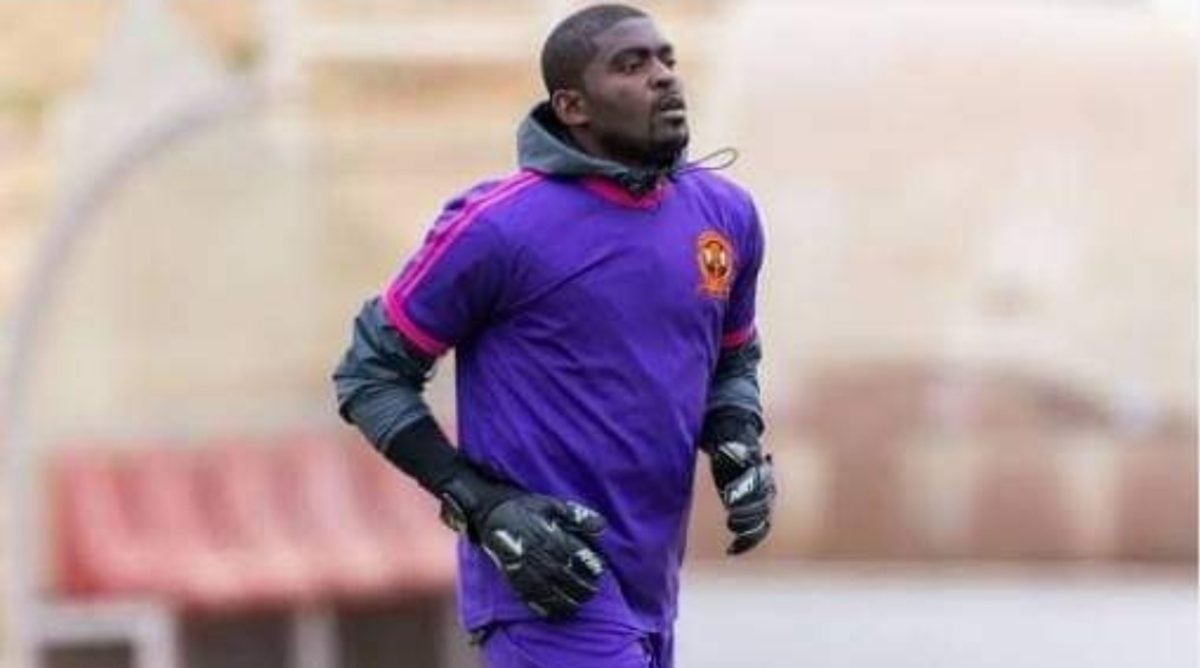 Steady goalie Manuel Sapunga during Polokwane City FC training