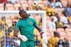 Steady Polokwane City FC goalkeeper Manuel Sapunga in action