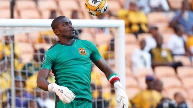 Steady Polokwane City FC goalkeeper Manuel Sapunga in action