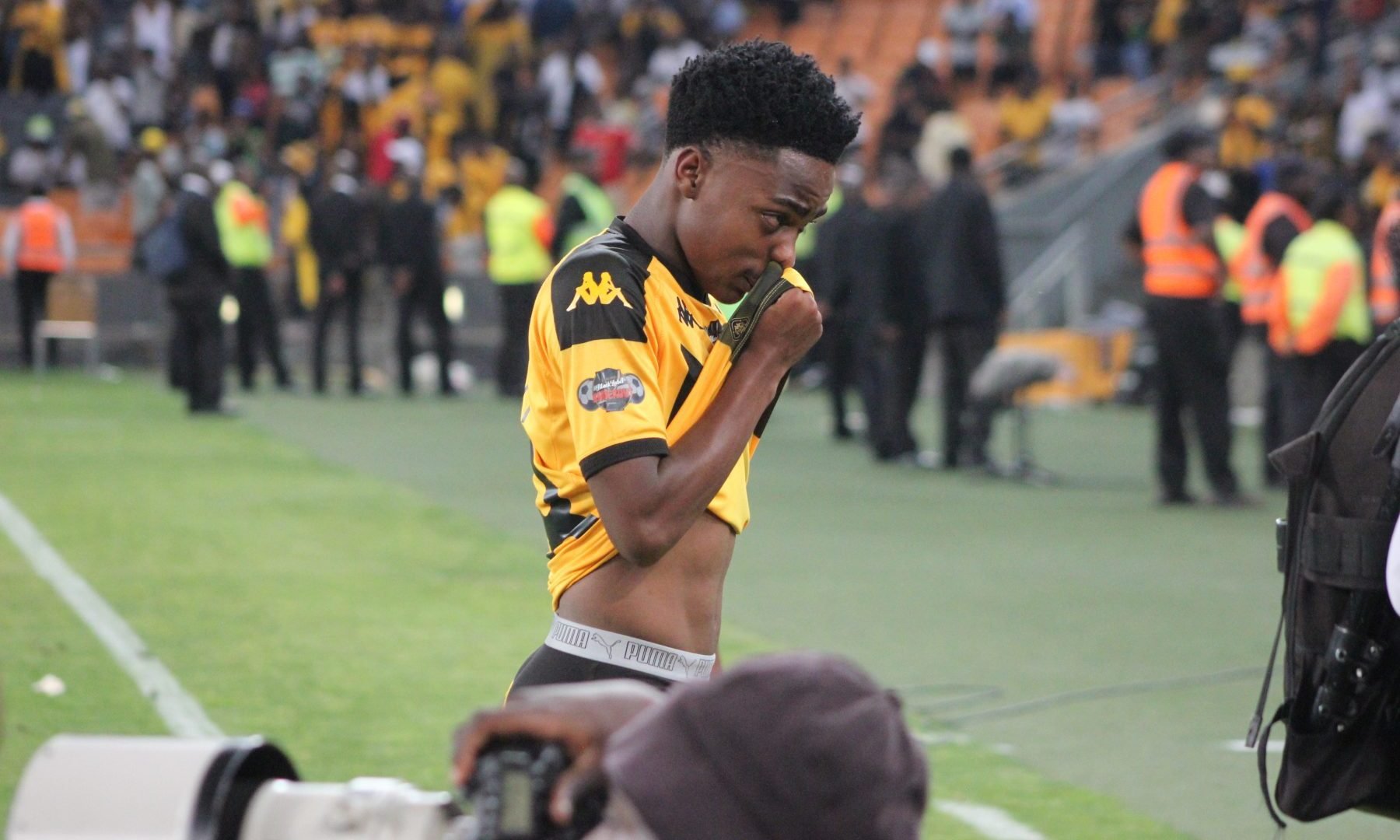 Mfundo Vilakazi of Kaizer Chiefs after the Mamelodi Sundowns defeat