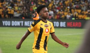 Mfundo Vilakazi walking off the picth in an emotional state