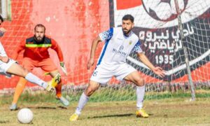 Mohamed Shawky in action for Kafr El Sheikh SC in Egypt