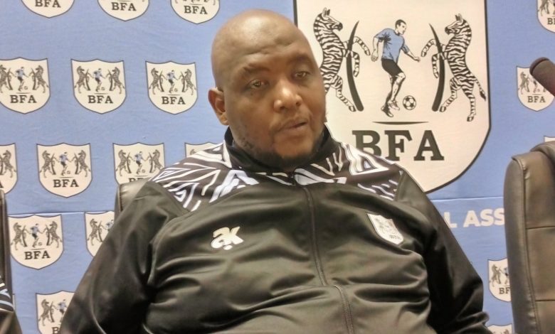 Morena Ramoreboli at Botswana National Team press conference