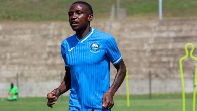 Ntsako Makhube during warm-up at Richards Bay FC