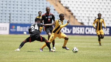 Kaizer Chiefs attacker Naledi Hlongwane drinking Orlando Pirates in the DDC