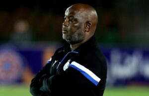Pitso Mosimane of Esteghlal FC watching a game on the touchline