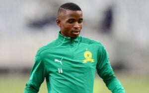 Promise Mkhuma at Mamelodi Sundowns training