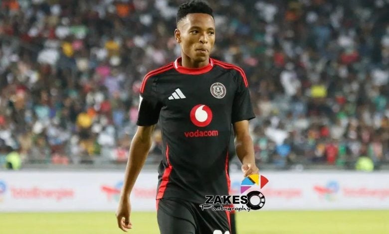 Relebohile Mofokeng during Orlando Pirates match in the Betway Premiership