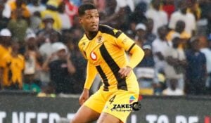 Rushwin Dortley in action for Kaizer Chiefs