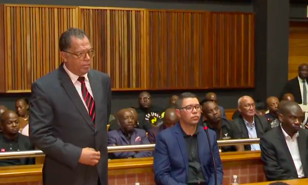 SAFA President Dr Danny Jordaan and his co-accused in court