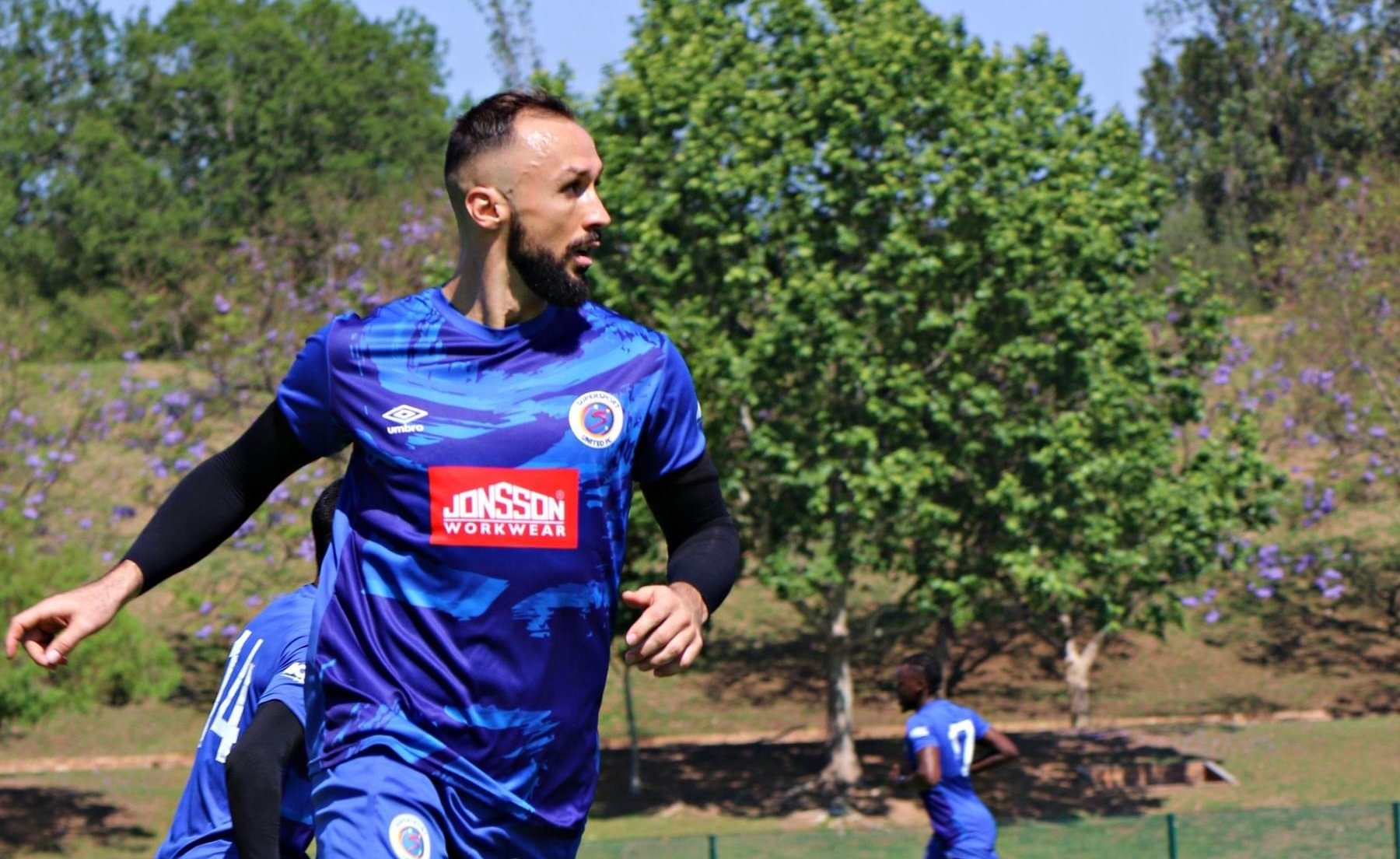 Samir Nurkovic training with PSL club SuperSport United