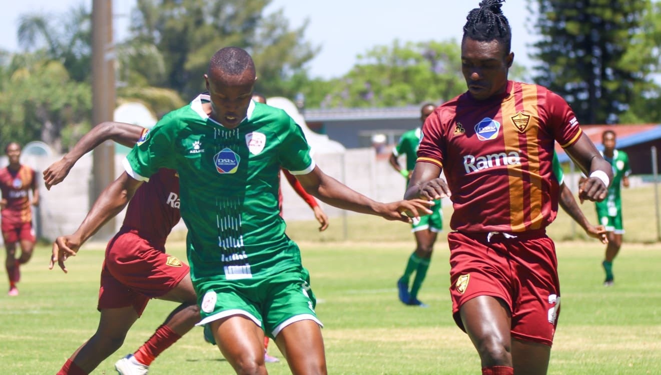 Sekhukhune United and Stellenbosch FC in action during the DDC match 