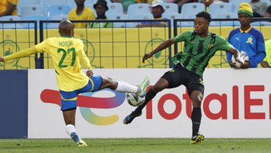 Thapelo Morena in action for Mamelodi Sundowns