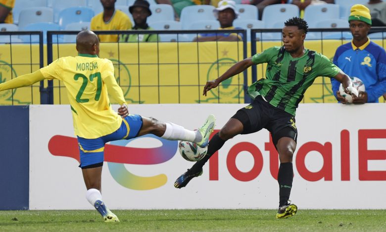 Thapelo Morena in action for Mamelodi Sundowns