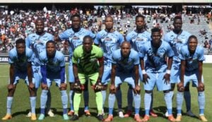 Magesi FC line up for their match against Orlando Pirates