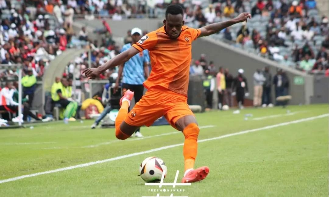 Thabang Matuludi in action for Polokwane City FC