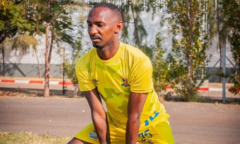 Thabo Rakhale during Township Rollers training session