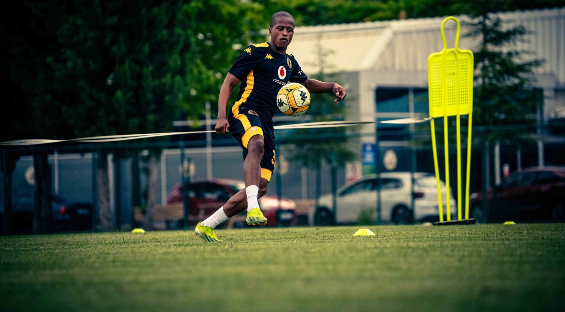 Wandile Duba at Kaizer Chiefs training