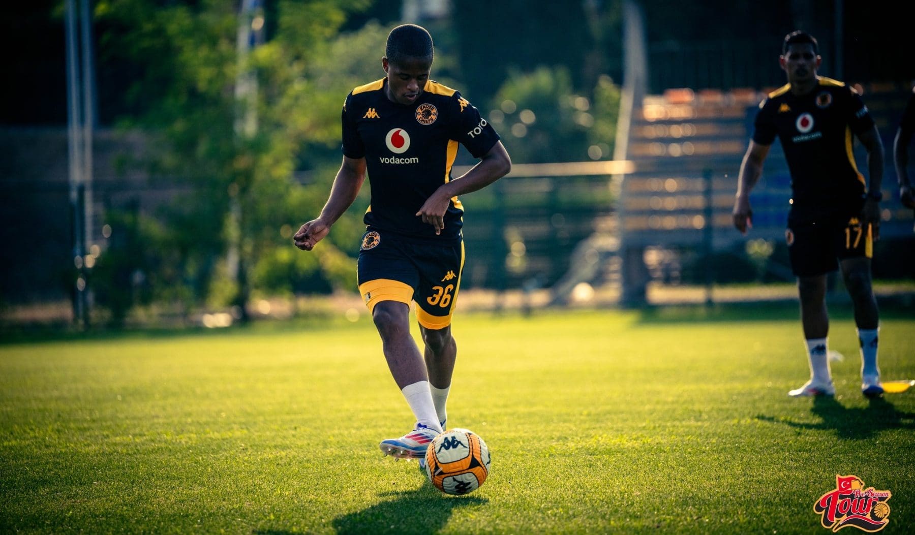 Wandile Duba at Kaizer Chiefs training session