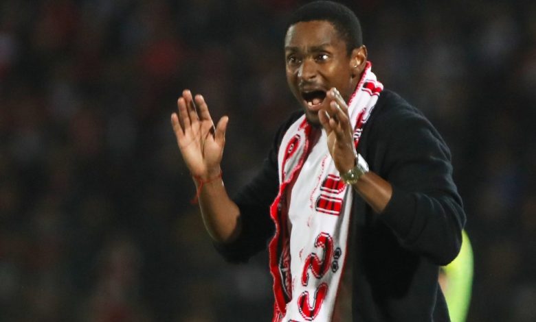 Wydad Casablanca head coach Rulani Mokwena during a game