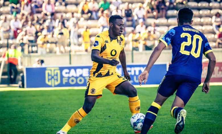 Zitha Kwinika in action for Kaizer Chiefs